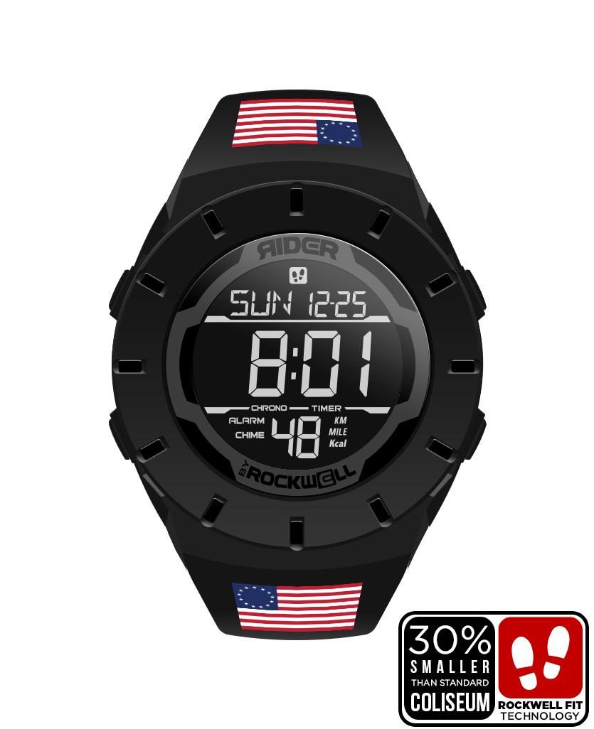 Coliseum Fit™ Forum - Betsy Ross Edition (Phantom Black) Watch by MyHackerTech