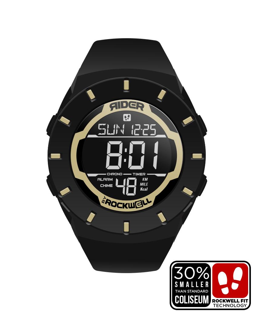 Coliseum Fit™ Forum (Black/Gold) Watch by MyHackerTech