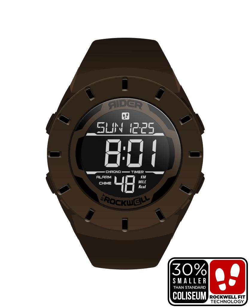 Coliseum Fit™ Forum (Gunstock Brown/Black) Watch by MyHackerTech