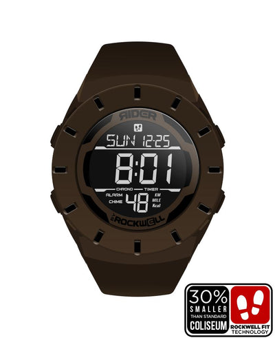 Coliseum Fit™ Forum (Gunstock Brown/Black) Watch by MyHackerTech
