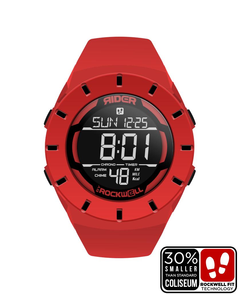 Coliseum Fit™ Forum (Red/Black) Watch by MyHackerTech