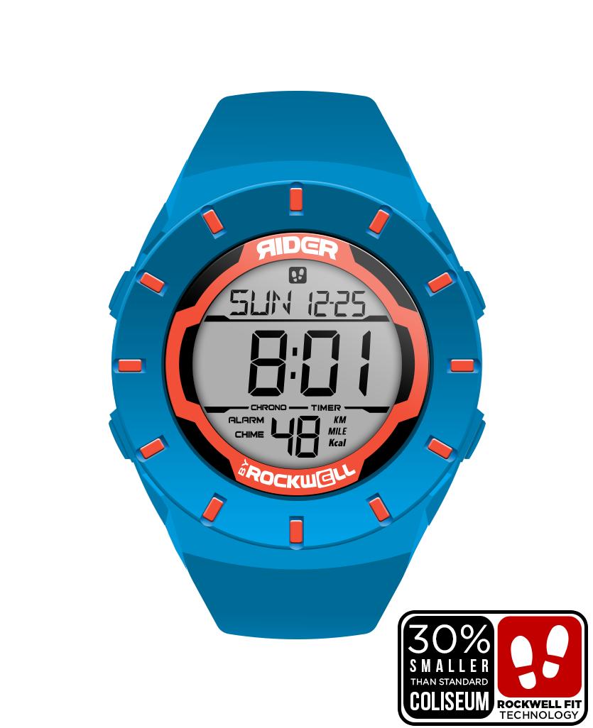 Coliseum Fit™ Forum (Shark Blue/Orange) Watch by MyHackerTech