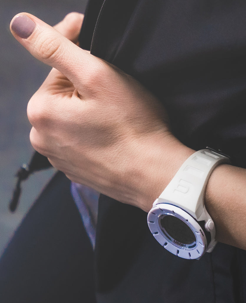 Coliseum Fit™ Forum (White/Black) Watch by MyHackerTech