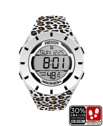 Coliseum Fit™ Forum - Cheetah Edition (White/Black) Watch by MyHackerTech
