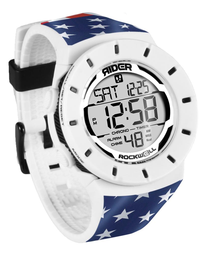 Coliseum Fit™ Forum - Patriot Edition (White/Black) Watch by MyHackerTech