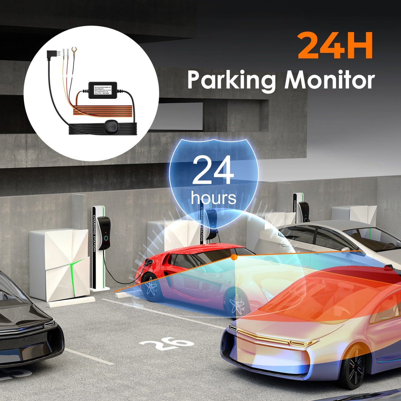 Rexing Dash Cam Smart Hardwire Kit with GPS Logger, Type-C Hard Wire ...