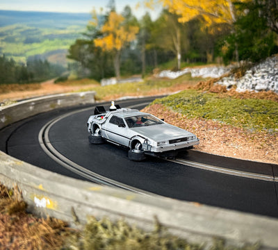 Scalextric Back to the Future Part II 1:32 scale Flying DeLorean Time Machine Slot Car by MyHackerTech