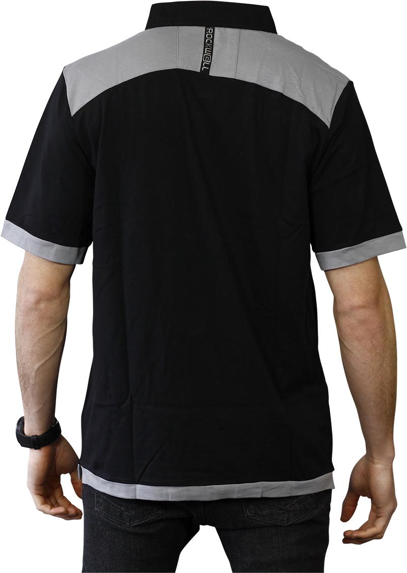 Rockwell Tri-Blend Polo - Black/Gray by MyHackerTech