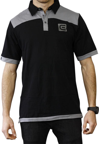 Rockwell Tri-Blend Polo - Black/Gray by MyHackerTech