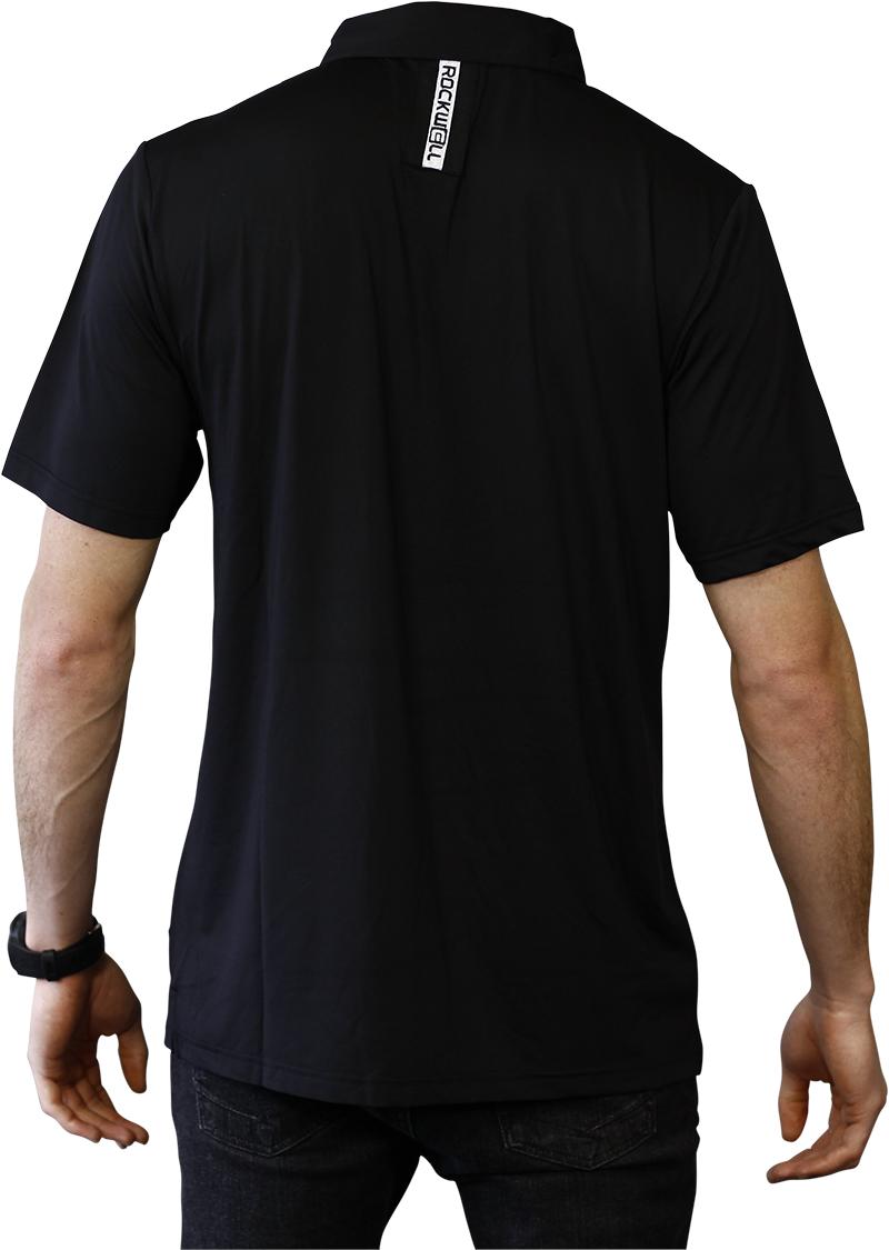 Rockwell Poly-Blend Polo - Black by MyHackerTech
