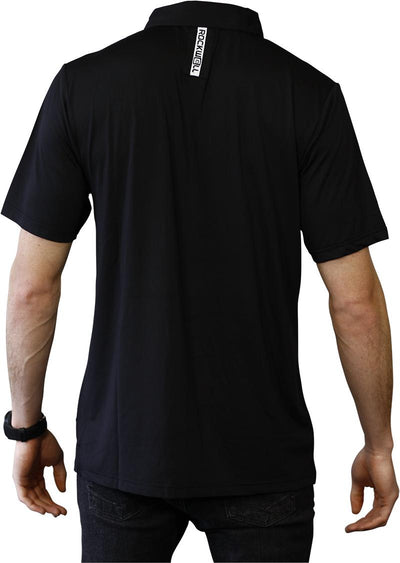 Rockwell Poly-Blend Polo - Black by MyHackerTech