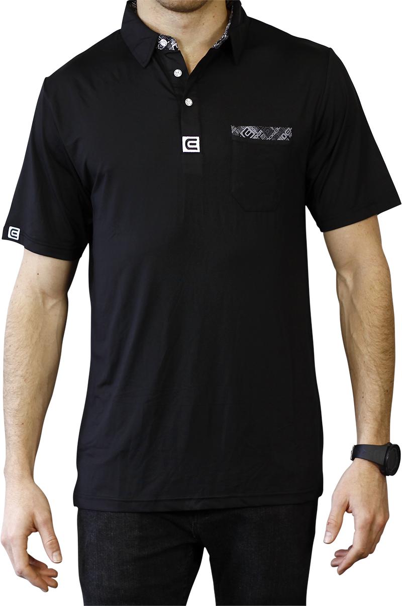 Rockwell Poly-Blend Polo - Black by MyHackerTech