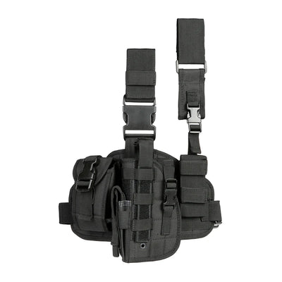 Tactical Leg Gun Holster Outdoor Multi-function Camouflage Bag Tied Leg Pistol Protective Cover Phone Pocket Hunting Gear