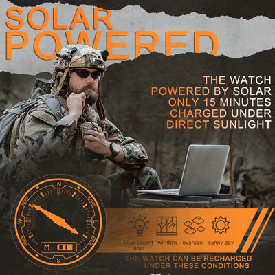 NORTH EDGE Men Solar Power Digital Watch