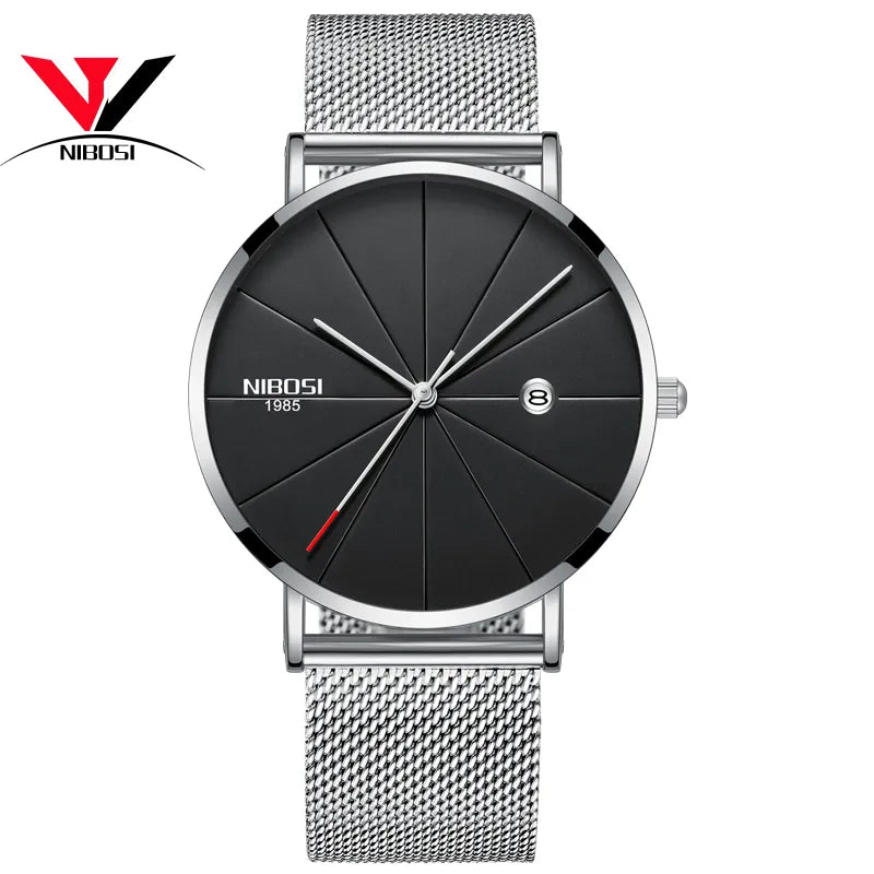NIBOSI New Men's Watch Ultra-thin Fashion Watches