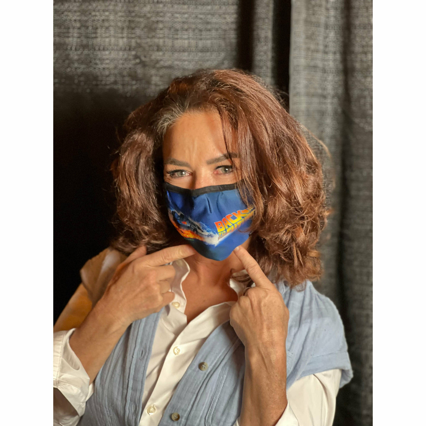 Back to the Future Adult Face Mask by MyHackerTech