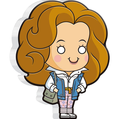 Back to the Future Limited Edition 2021 Jennifer Parker shaped 1oz silver coin by MyHackerTech