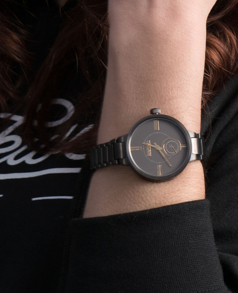 Kennedy (Gunmetal/Gold) Watch by MyHackerTech