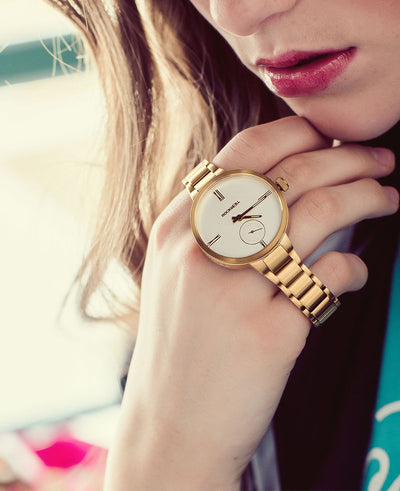 Kennedy (Gold/White) Watch by MyHackerTech