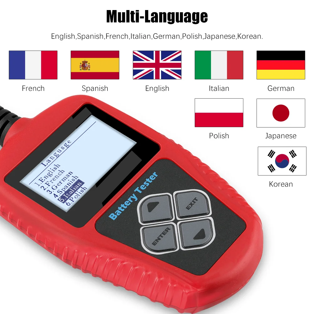 Voltcheck Pro | Digital Battery & Charging System Tester Analyzer | UCAN-VOLT-II