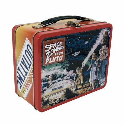 Back to the Future OUTATIME Retro Style Tin Tote / Lunch Box by MyHackerTech