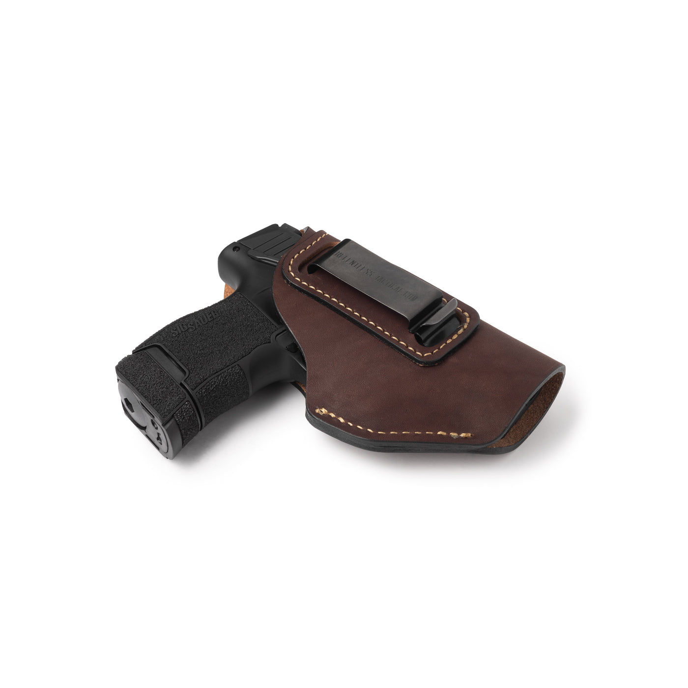 The Defender Leather IWB Holster | Fits Glock 42 | P365 | Hellcat | Lifetime Warranty | Made in USA by MyHackerTech