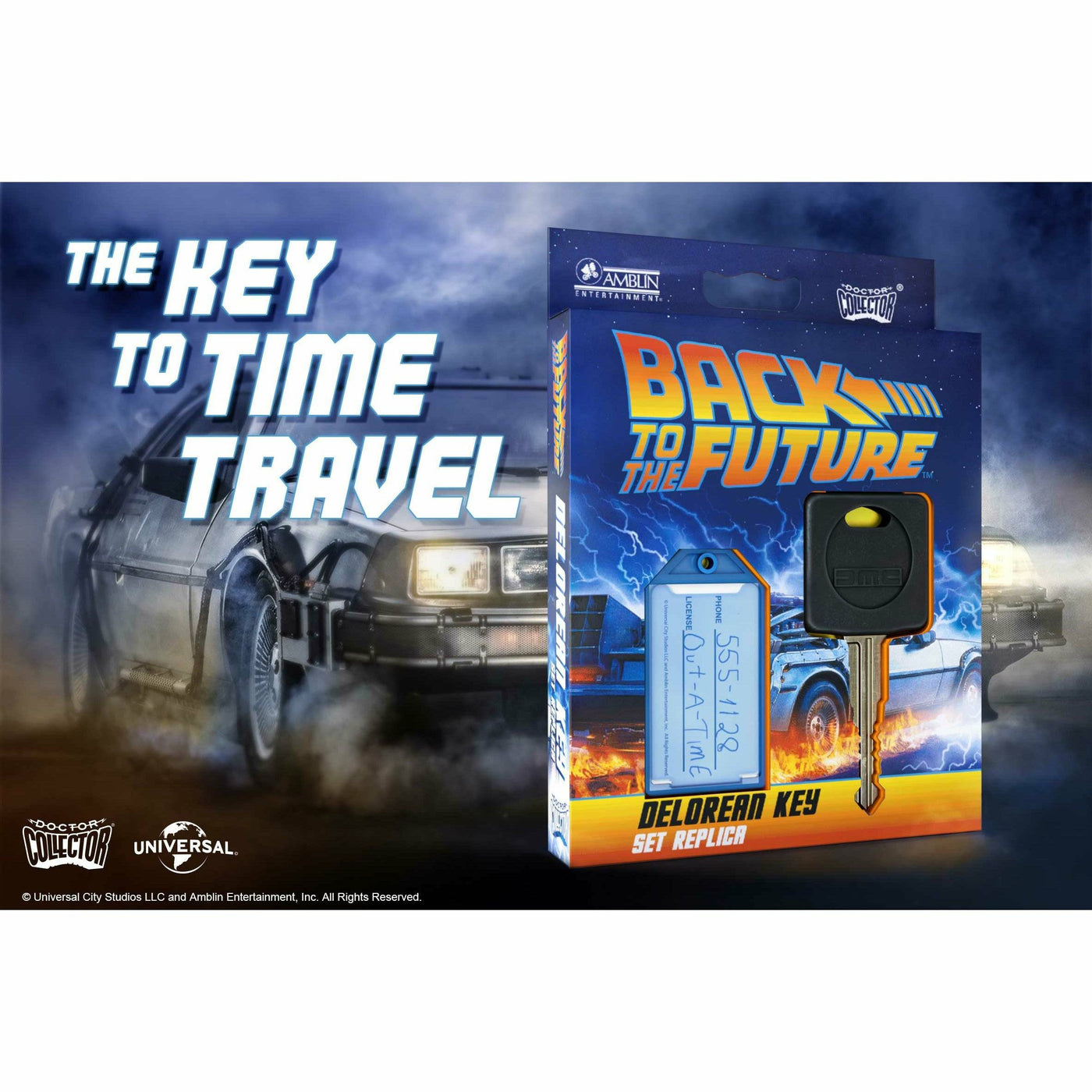 Back to the Future DeLorean Key Set Replica by MyHackerTech