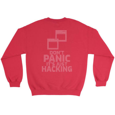 Don't panic it's just hacking - Crewneck Sweatshirt by MyHackerTech