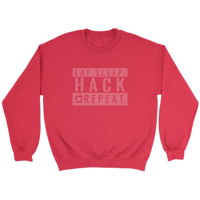 Eat sleep hack repeat v1 - Crewneck Sweatshirt by MyHackerTech