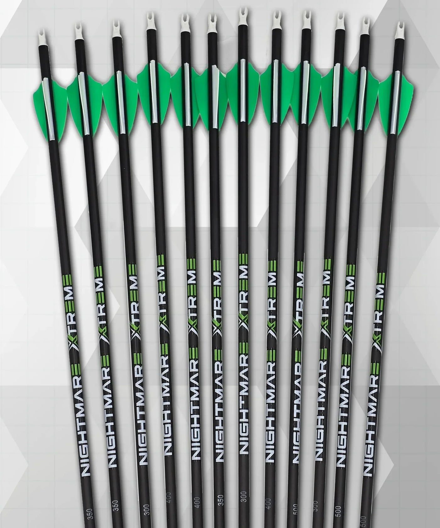 Nightmare Xtreme 2.0 300 / 350 / 400/ 500 spine Arrow 6/Pack Fletched by MyHackerTech
