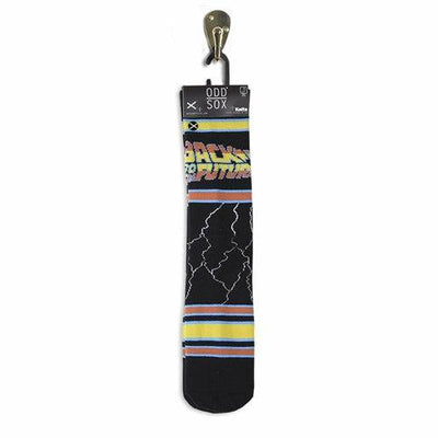 Back to the Future "Lightning" Men's Crew Straight Down Knit Socks (Size 8-12) by MyHackerTech