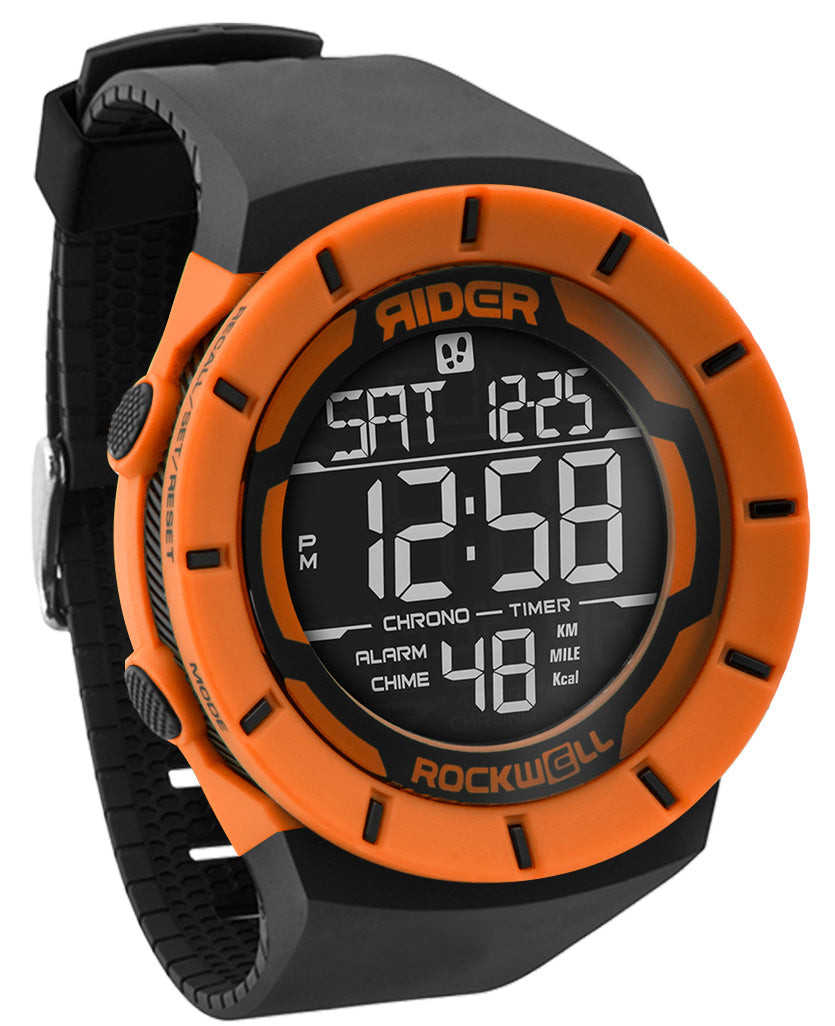 Coliseum Fit™ Mix Up Edition (Orange/Black) Watch by MyHackerTech