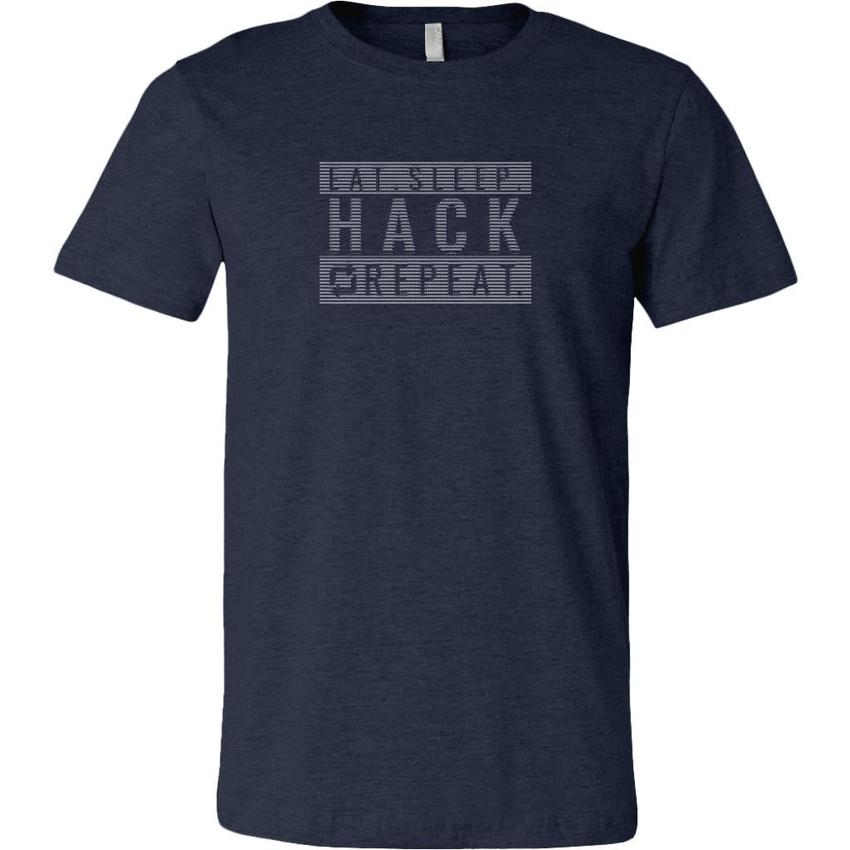 Eat sleep hack repeat v1 - Canvas Mens Shirt by MyHackerTech