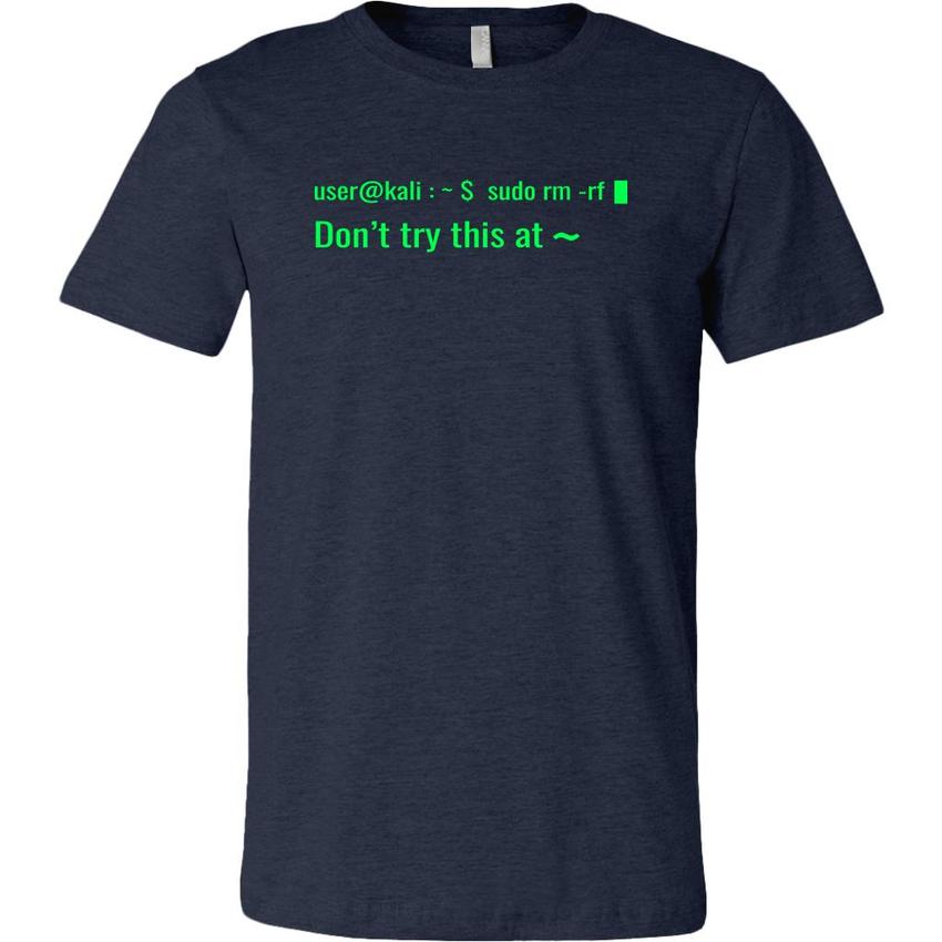 sudo rm -rf - Don't try this at home - Canvas Mens Shirt by MyHackerTech