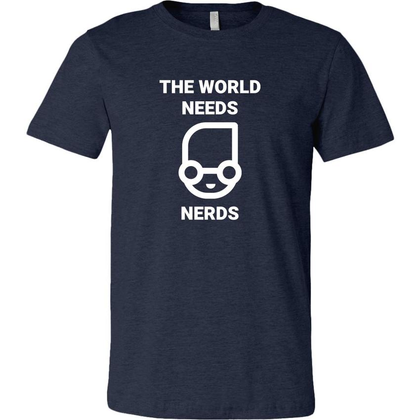 The world needs nerd - Canvas Mens Shirt by MyHackerTech