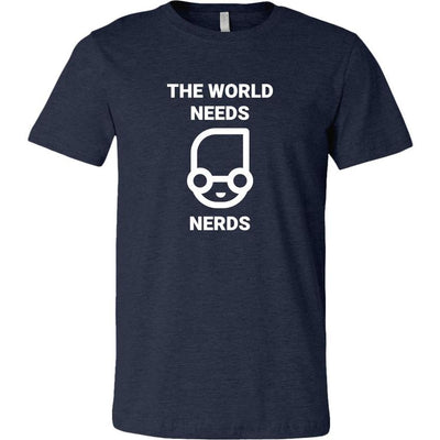 The world needs nerd - Canvas Mens Shirt by MyHackerTech