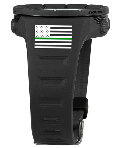 Coliseum Fit™ Thin Green Line - Freedom Edition (Phantom Black) Watch by MyHackerTech