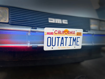 Back to the Future OUTATIME License Plate Replica by MyHackerTech