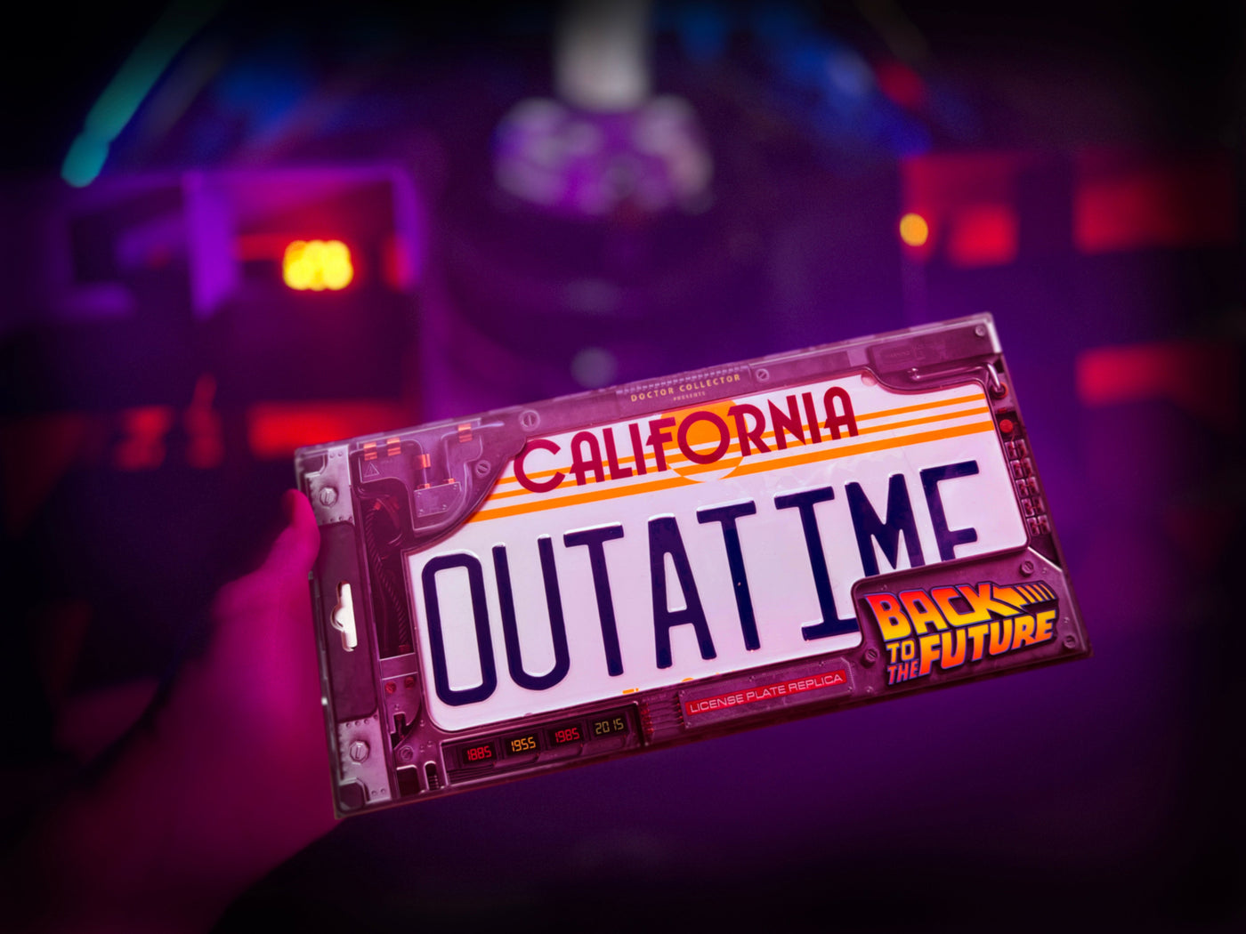 Back to the Future OUTATIME License Plate Replica by MyHackerTech
