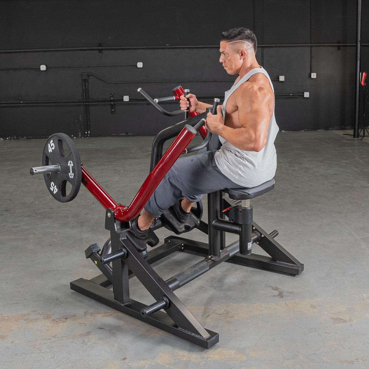 Power Leverage V2 Iso Lateral Seated Row - Muscle D Fitness by MyHackerTech