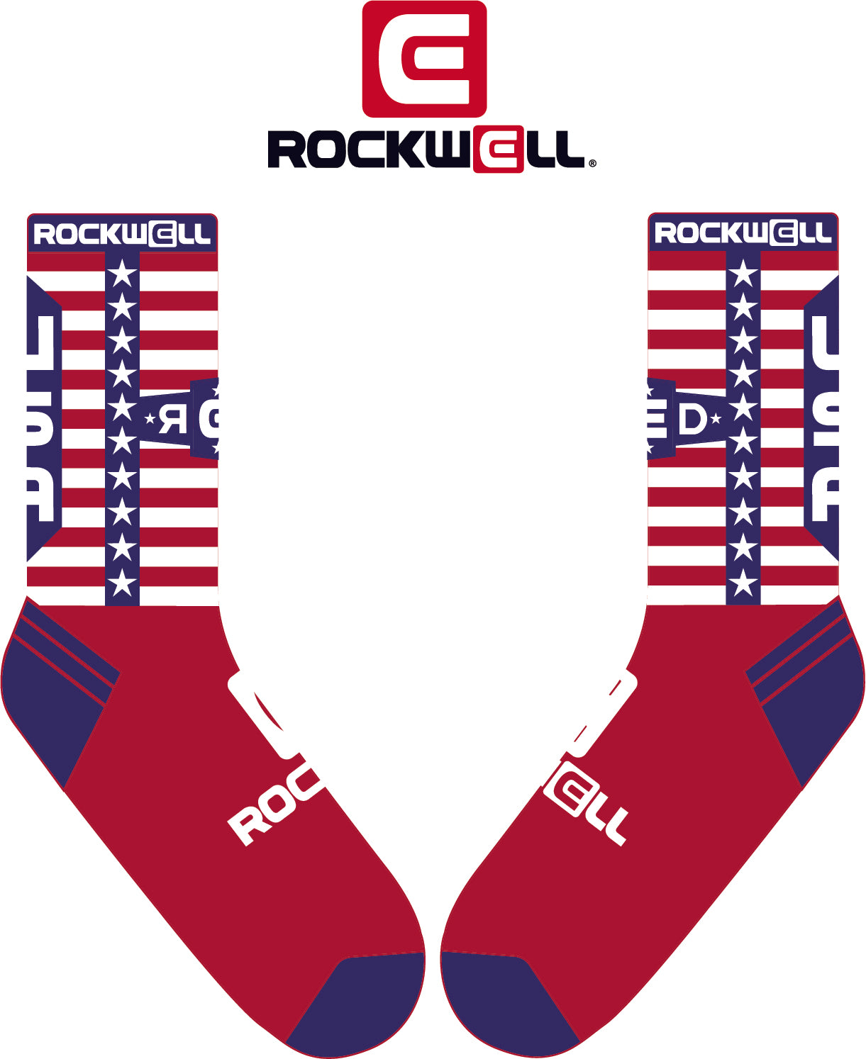 Crew Socks - R.E.D Stars by MyHackerTech