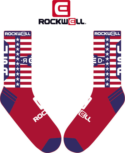 Crew Socks - R.E.D Stars by MyHackerTech