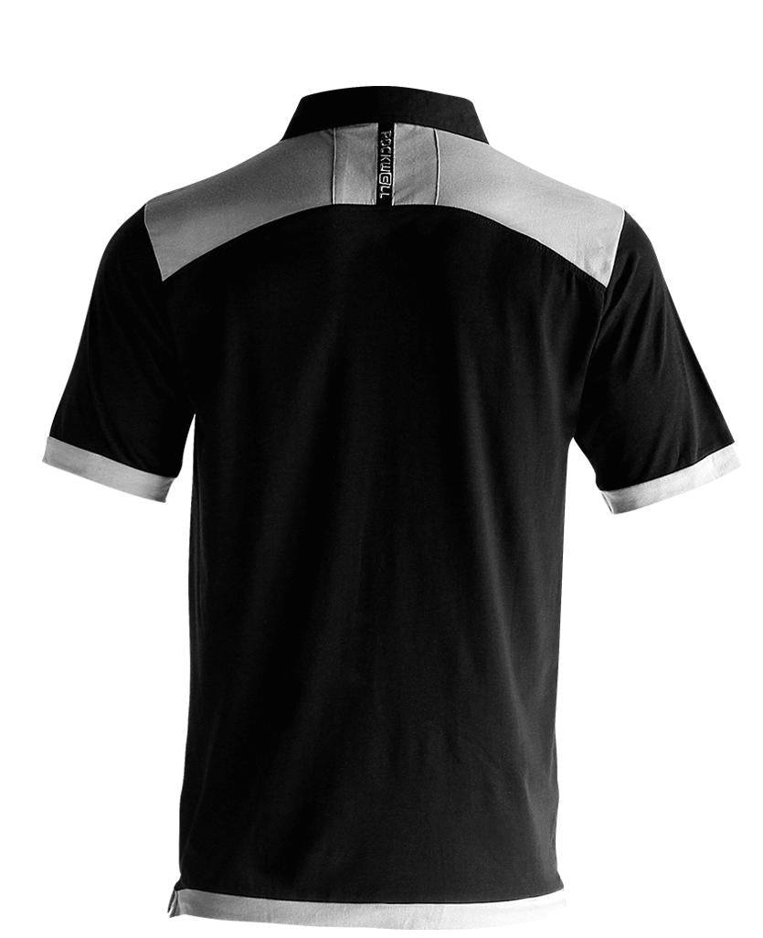 Rockwell Tri-Blend Polo - Black/Gray by MyHackerTech