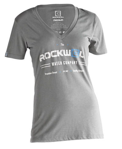Women's Watch Co V-Neck Grey by MyHackerTech