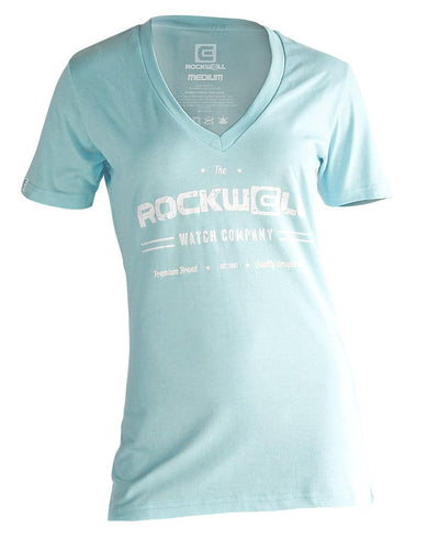 Women's Watch Co V-Neck Turquoise by MyHackerTech