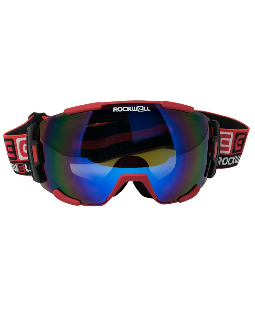 Bomber Goggles (Red w/Flash Blue Lens) by MyHackerTech