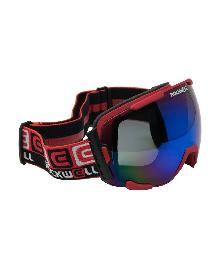 Bomber Goggles (Red w/Flash Blue Lens) by MyHackerTech