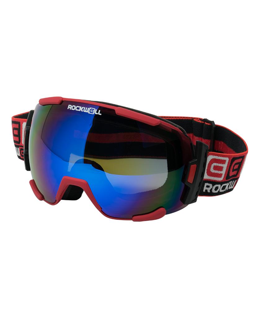 Bomber Goggles (Red w/Flash Blue Lens) by MyHackerTech