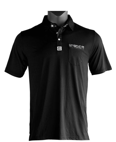 Rockwell Poly-Blend Polo - Black by MyHackerTech