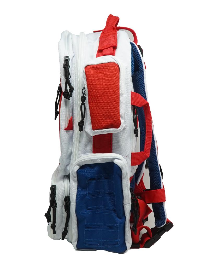 Ruck - 26 Liter Deluxe Backpack (Red White & Blue) by MyHackerTech